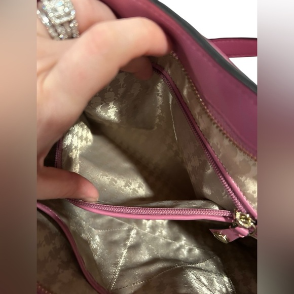 Karl Lagerfeld purple plum Big Bow Shoulder Purse | Karl Lagerfeld Bag - Picture 10 of 14